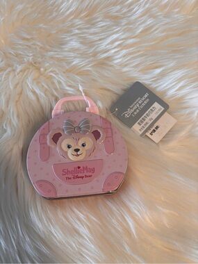ShellieMay Pink Tin Carry Case Shanghai Disneyland Duffy & Friends GUC
